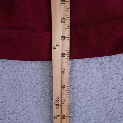 Jacadi Sweater Girls 4A 4 Red Bow Collar Split Bib Snap Back Fleece Long Sleeve - Picture 6 of 10