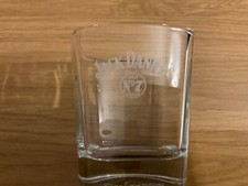 Jack Daniels Old No.7 Square Whiskey Whisky Glass Tumbler, Heavy/Thick Base, VGC