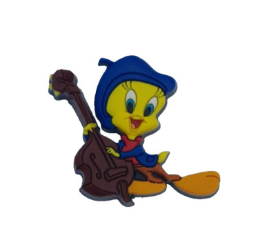 WARNER BROS LOONEY TUNES TWEETIE PIE RNID WOHLTÄTIGKEITSORGANISATION GUMMIERTES PIN-ABZEICHEN
