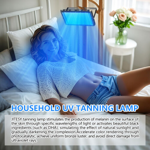 Lámpara facial bronceadora solar estudio de bronceado UV sol resplandor solaria para viajes - Imagen 6 de 14