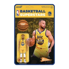 Stephen Curry Golden State Warriors Yellow Super 7 Reaction Figure