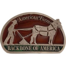American Farmers Farming Farming Agriculture Farm NOS Vintage Belt Buckle