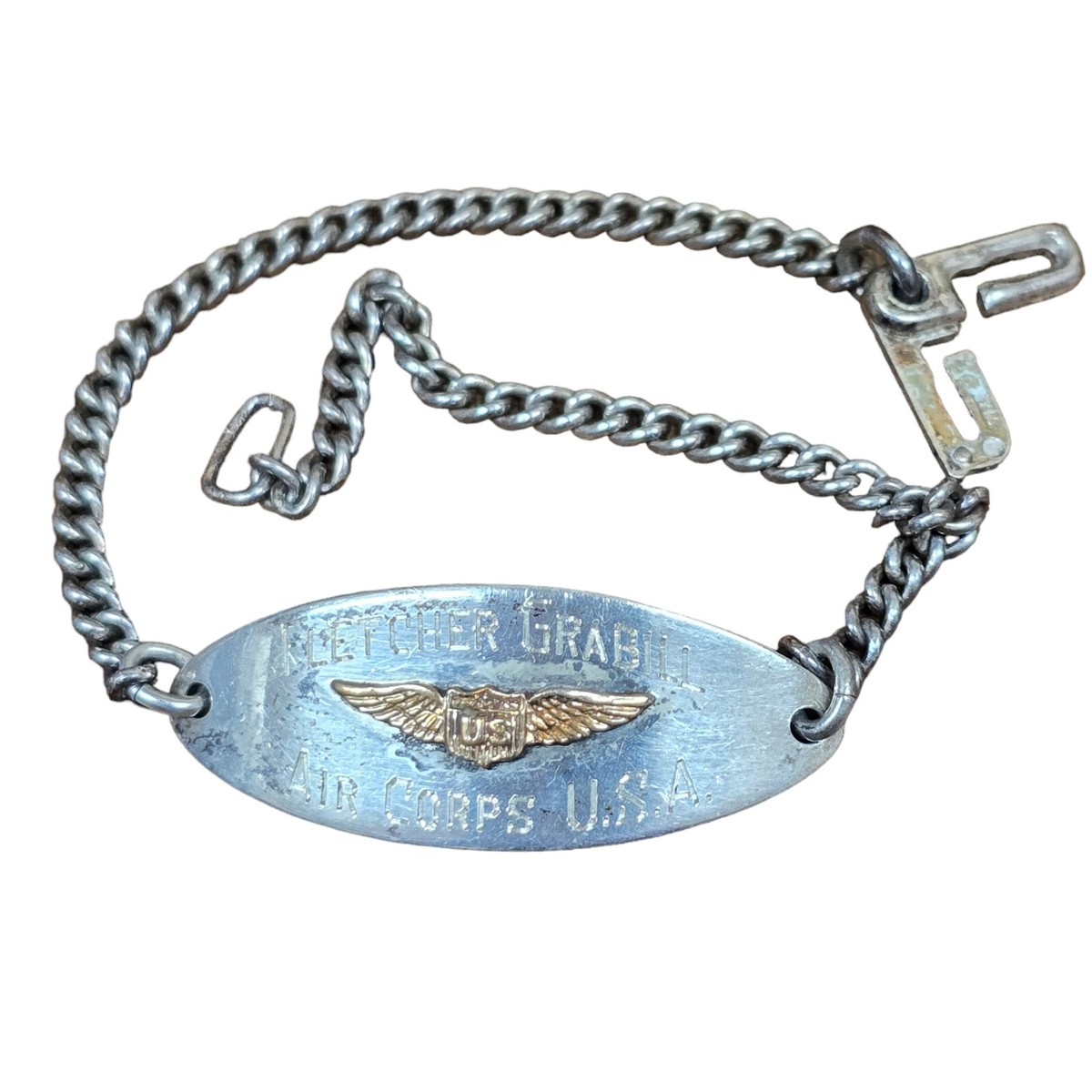 Original US Air Corps Pilot ID Bracelet First Solo Flight Original US Air Corps Pilot ID Bracelet First Solo Flight