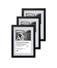 A5 A4 A3 A2 Pack of 3 Frames Rainbow Range Black Photo Frame Set of 3 Thin Frame
