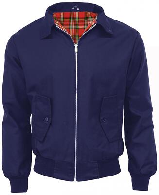 New Men's Harrington Made in England Retro Bomber Scooter Mod