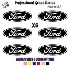 Small Ford Logo 6 Small Vinyl Decals Sticker decal 2" 3" Ford Symbol Stickers