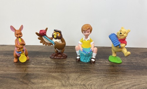 Disney Winnie the Pooh Cake Topper Figure Lot Owl Kanga Christopher Music Band