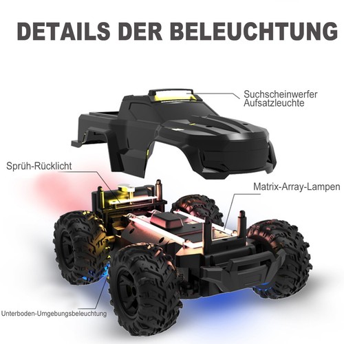 RC-Auto Ferngesteuerter Monstertruck Ferngesteuert mit Spray 1:18 - Bild 5 von 6