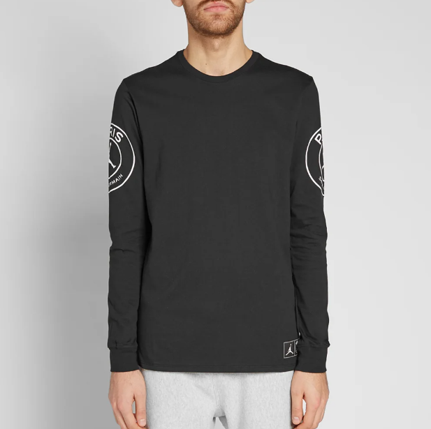 Nike Jordan Paris Saint-Germain PSG Long Sleeve T-Shirt Size Large