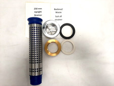 250mm COMMERCIAL KITCHEN CATERING SINK WASTE WITH STRAINER PLUG UPSTAND SET