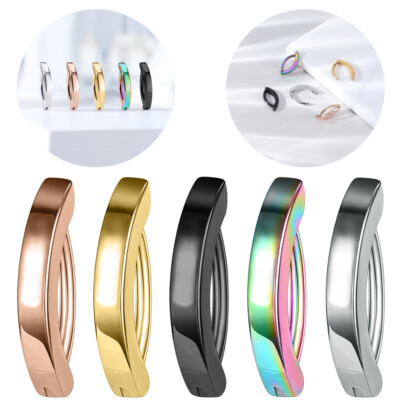 14/16G Stainless Steel Belly Button Rings Reverse Curved Navel Piercing Jewelry
