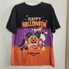 Walt Disney World Happy Halloween T-Shir Mens M Black Orange Purple MNSSH 2021