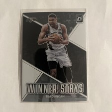 2022 DONRUSS OPTIC BASKETBALL NBA  TIM DUNCAN WINNER STAYS SPURS