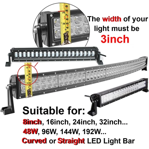 Yellow Lens Cover for 8"-52inch Off-road Led Light Bar Driving ATV SUV UTE Truck - Picture 16 of 16