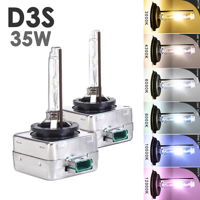 A1 2x OEM Xenon Headlight Direct Replacement D3S HID Bulbs 35W AC 4K 6K 8K 10K+