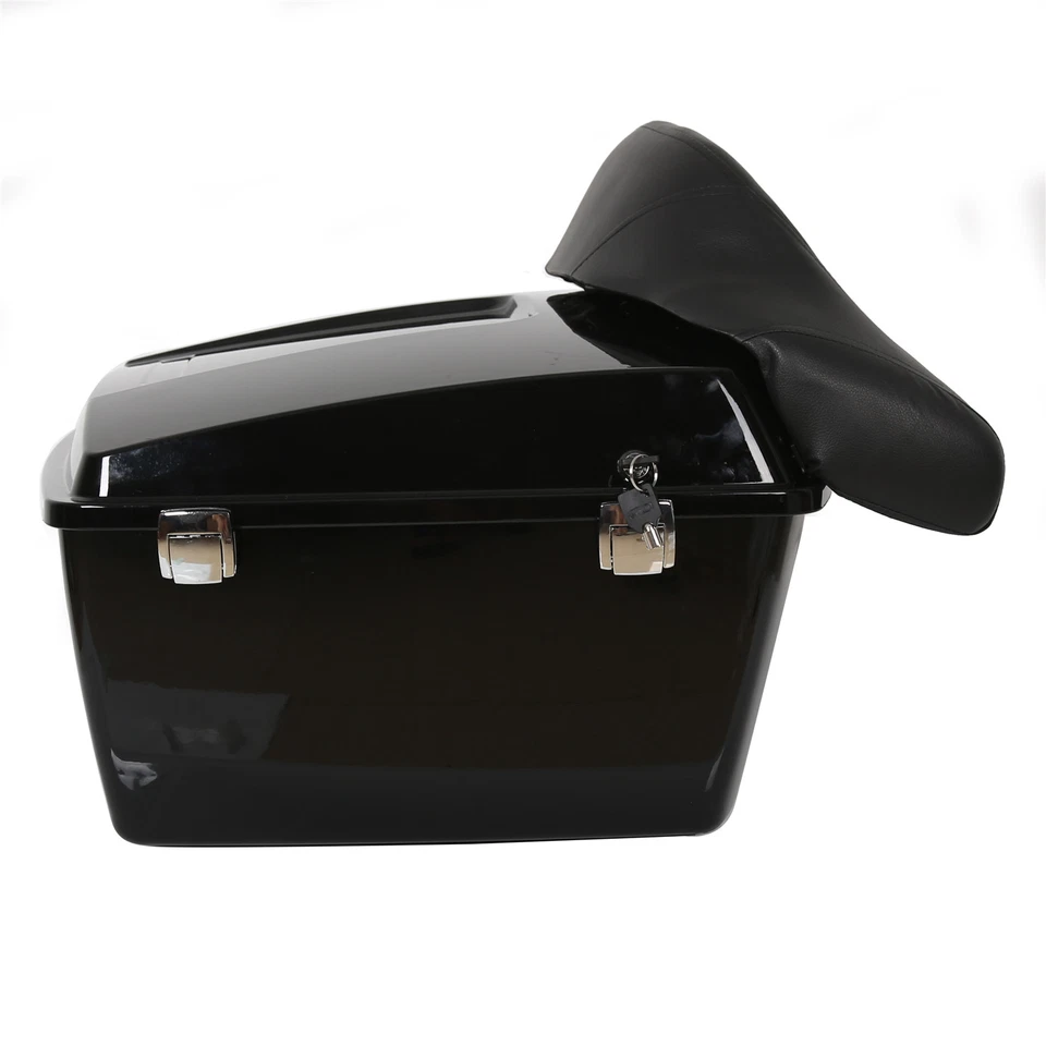 Maletero y respaldo King Pack para Harley Davidson Touring Street Road Glide 97-13 Foto 3 de 4