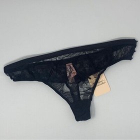 Agent Provocateur Sofiia Black Thong AP4 Large NWT $165