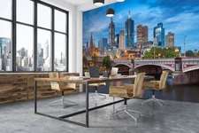 3D Bridge Building 579 Wallpaper Mural Paper Wall Print Indoor Murals CA Sinsin