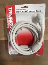 NEW COMPAQ Super VGA Extension Cable 10ft 75 Ohm Coaxial UL29219 Cable