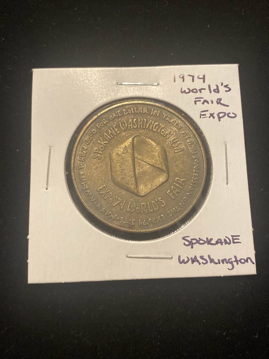 Vintage 1974 World's Fair Expo Spokane Washington Token G/f $1 | eBay