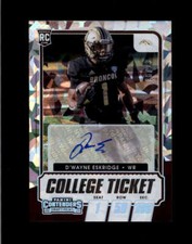 D'WAYNE ESKRIDGE 2021 CONTENDERS DRAFT PICKS COLLEGE TICKET ICE AUTO #/23 BC8959