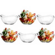 6 x Ice Cream Bowl Sundae Glasses Appetizer Dessert Cocktail Fruit Glass 300ml 