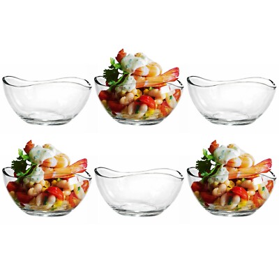 6 x Eisbecher Eisbecher Gläser Vorspeise Dessert Cocktail Obst Glas 300ml 