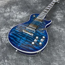 2023 New Grote Blue Burst Solid Wood Body Electric Guitar Coils Splitting