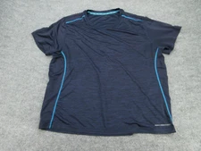 AND1 Shirt Adult 2XL Blue Crew Neck Logo Short Sleeve Tee Activewear Mens XXL
