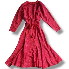 Nicki Ferrari, Vintage  Red & White Spot, Tea Dress, Size 12