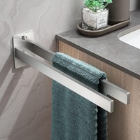 Handtuchhalter Doppelt 304 Edelstahl Silber Eckig 39Cm Wand Bad KüChe