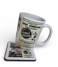 Subbuteo - varie pubblicità archivio - tazza caffè e sottobicchiere nee