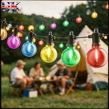 15- 150M Festoon Outdoor String Lights Mains Powered RGB LED Bulbs Garden Lights
