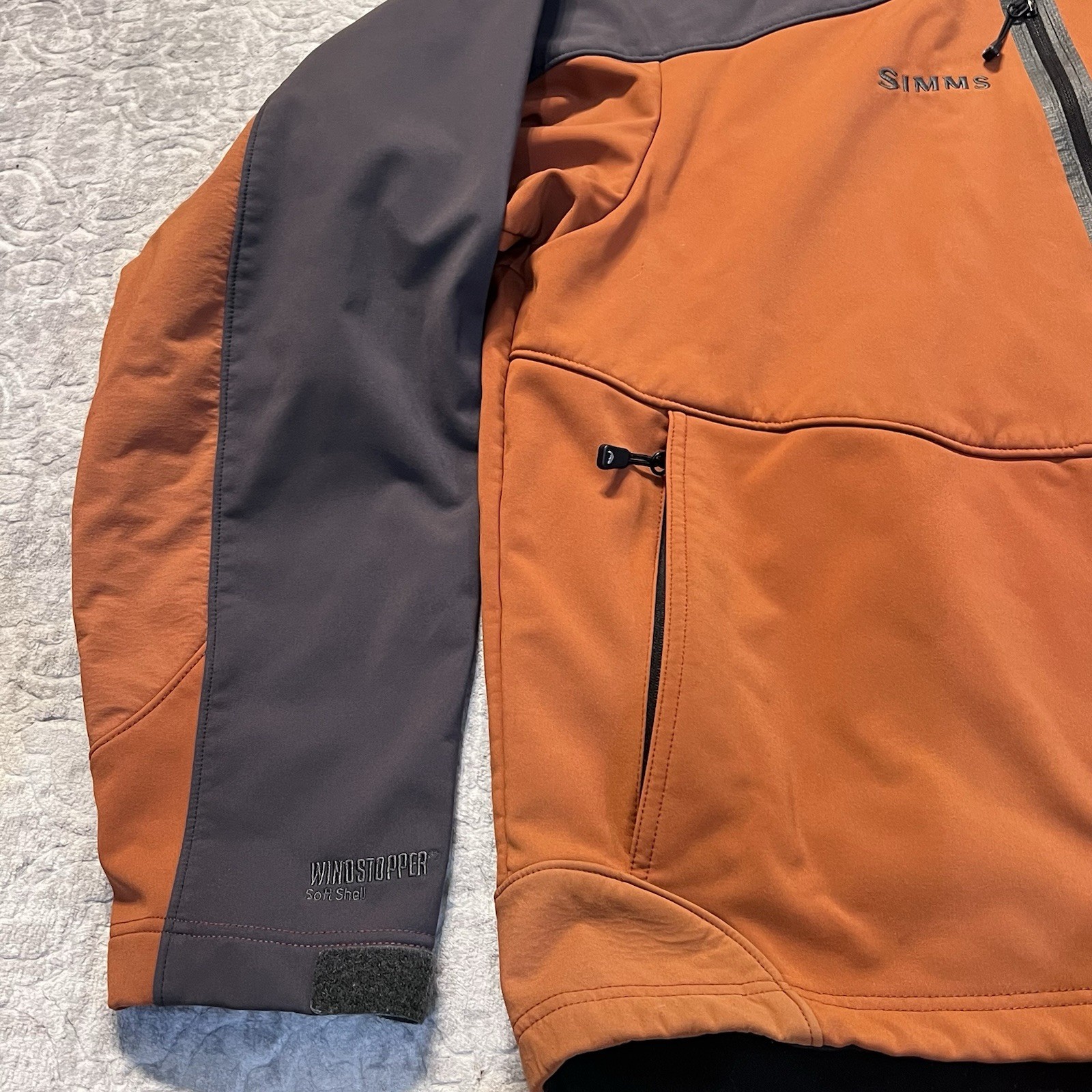 Simms Windstopper Soft Shell Jacket Mens XXL Coal… - image 4
