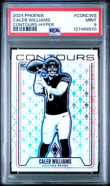 2024 Panini Phoenix #CON-CWS - Caleb Williams - Contours Hyper (RC) - PSA 9