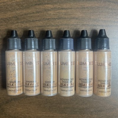 Lot of 6 Luminess Advanced Shade 040 Silk 4 in 1 Airbrush Foundation New