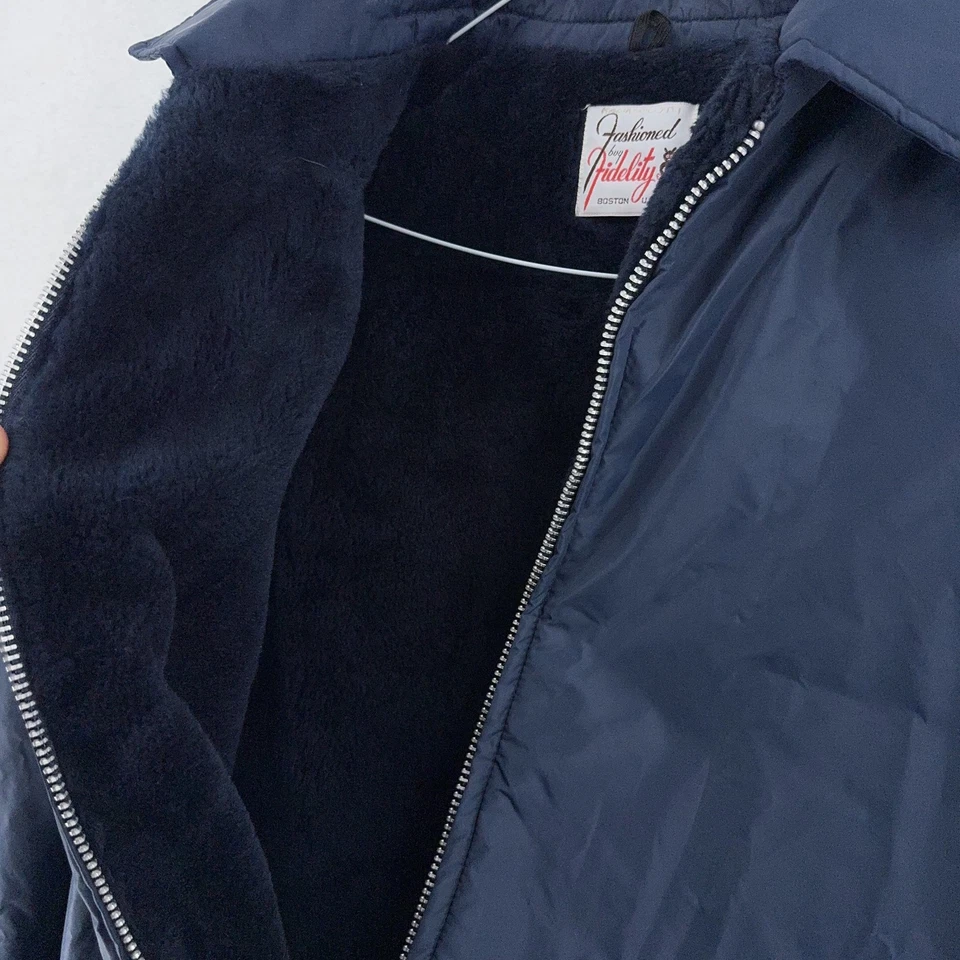 Chaqueta Fidelity De Colección Para Hombre Se Ajusta XXL 48 Largo Sherpa Forrado Cremallera Completa Abrigo EE. UU. 80s Foto 3 de 4
