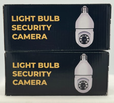  2 Light Bulb Security Cameras - Used One Weekend - Great Condition