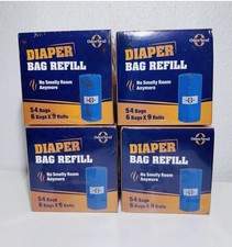  6 Odor Seal Diaper Refill Bags, New Sealed, Lot of 6.