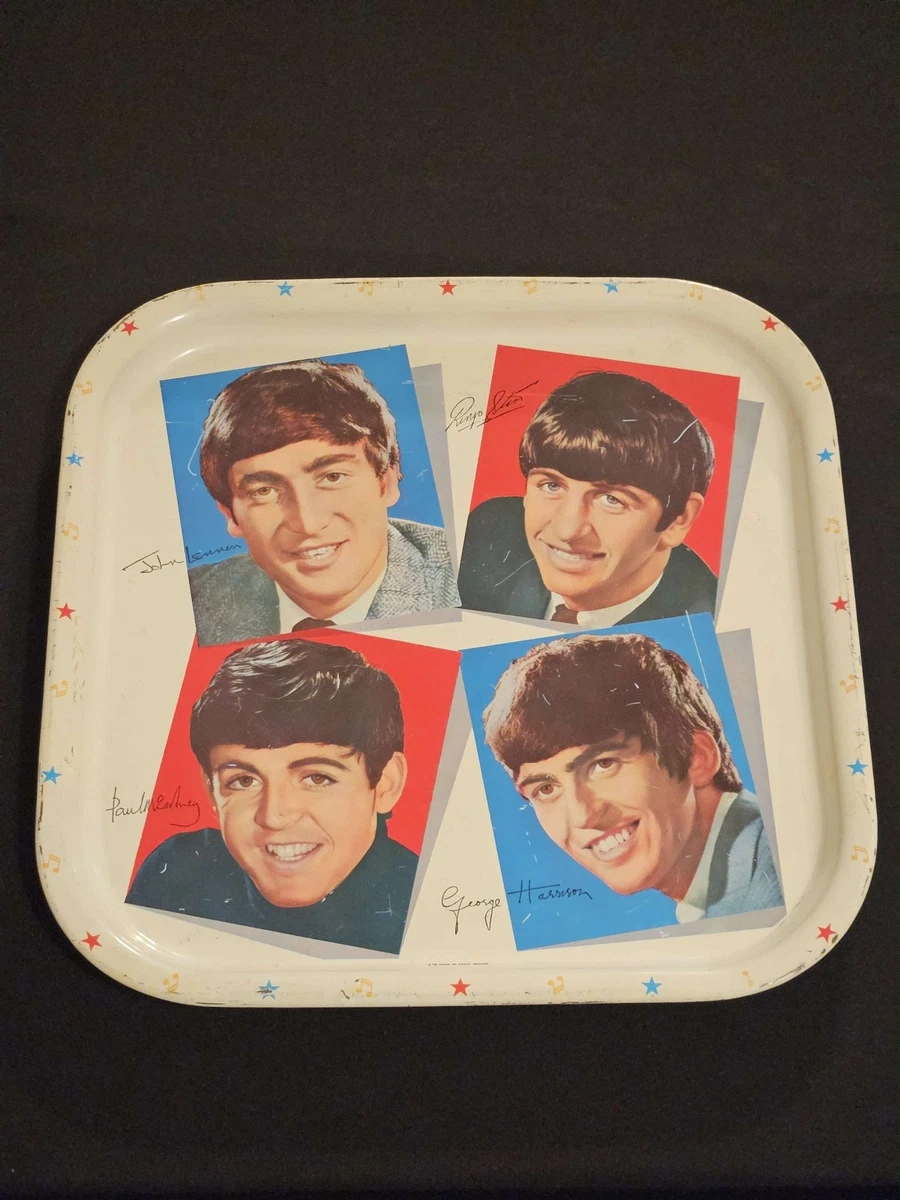 ビートルズ トレイ Worcester Ware The Beatles Original 1964 13x13 Serving Tray Worcester Ware 28713