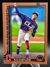 2025 Topps Triston McKenzie SN Gold #/2025 #645 Cleveland Guardians