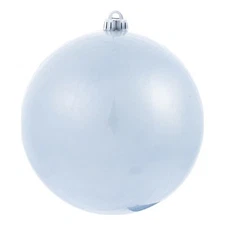 Vickerman 6" Plastic Ball Ornaments in Candy Periwinkle Blue (Set of 4)
