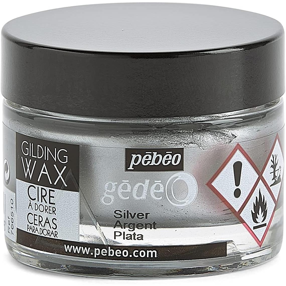 Cire à dorer Argent Pébéo éclat métallique précieux effet miroir 30ml