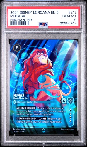 Mufasa - Ruler of Pride Rock graded PSA 10 for sale on eBay
