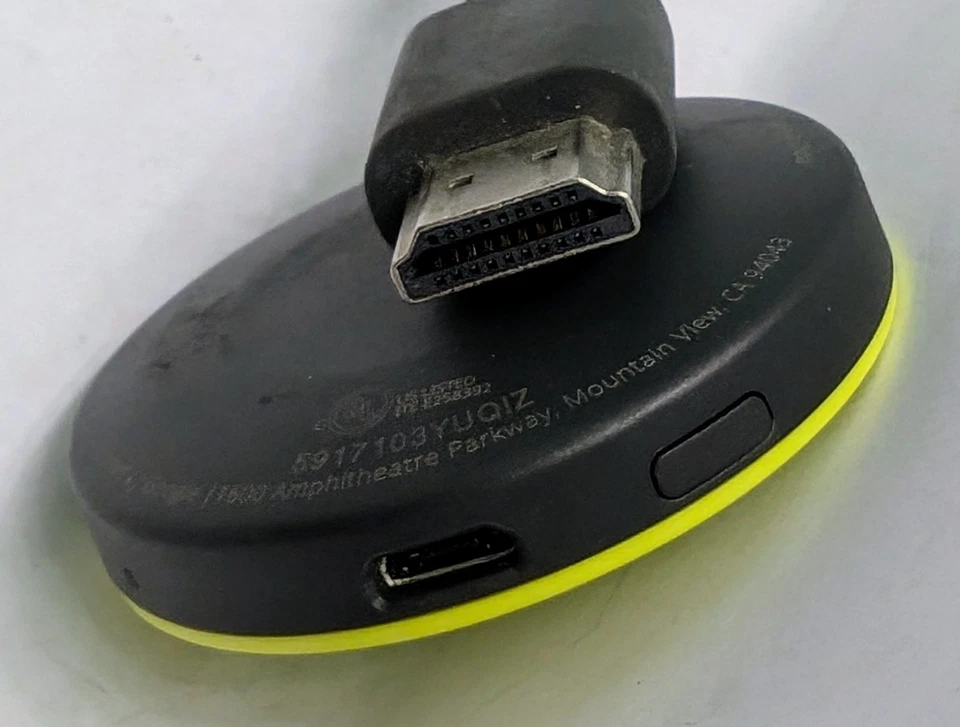 Google Chromecast (2.ª generación) HDMI Wi-Fi Media.Transmisor de TV (NC2-6A5) Lima/amarillo. Foto 4 de 4