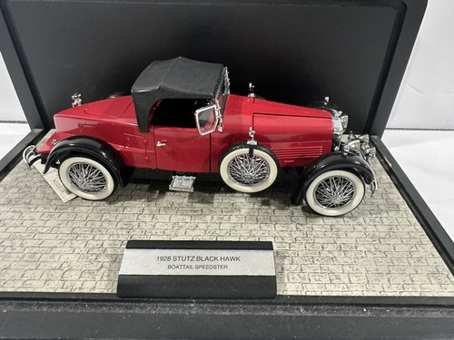 Franklin Mint Stutz Black Hawk Speedster 1928 – 1/24 – Rouge Et Noir – Avec Manques