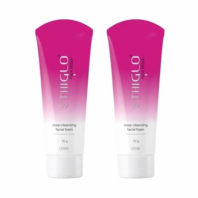 2 x Ethiglo Face Wash 140g for Skin Brightening & Deep Cleansing