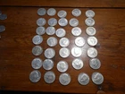 LOT OF 35 KENNEDY HALF DOLLARS       64 TO 69 YRS