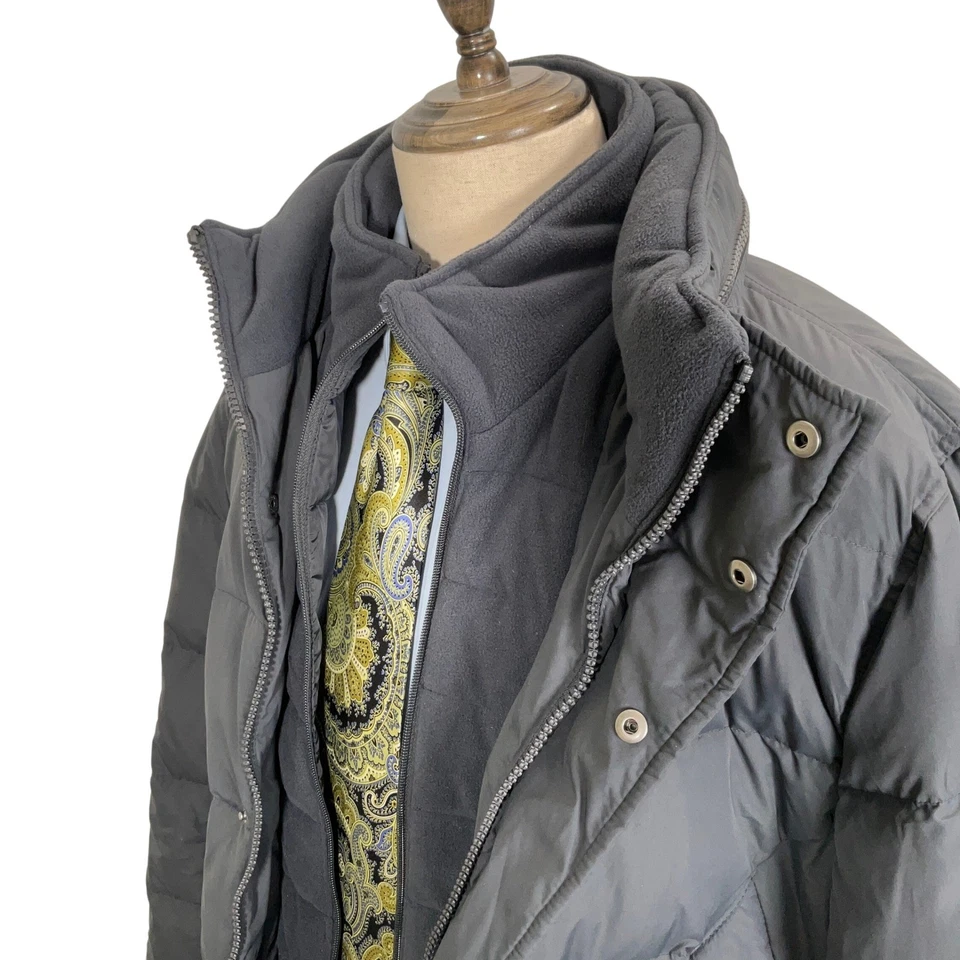 Marc NY Andrew Marc Jacket Men XLarge Gray Puffer Down Snow Winter Streetwear - Image 2 of 4