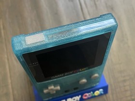 Nintendo GameBoy Color GBC W/ Laminated IPS & New Shell & Glass Lens - Crystal